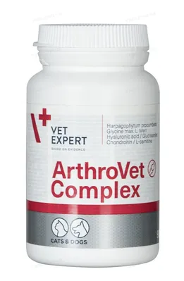 Артровет Комплекс (Arthrovet Complex) (ДЛЯ ТВАРИН) для профілактики і лікування порушень функції суглобових хрящів і суглобів, 90 таблеток