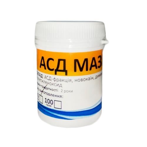 АСД (ДЛЯ ЖИВОТНЫХ) мазь (АСД 3 фракция, димексид, новокаин), 50 г