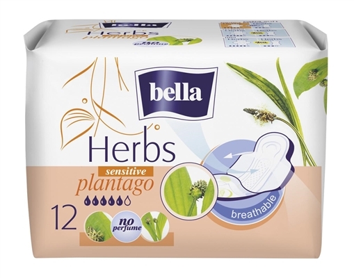 Прокладки гигиенические Bella Herbs sensitive plantago, 12 шт