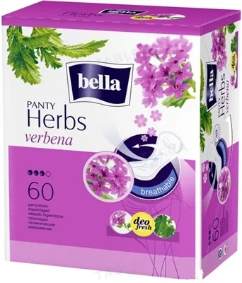 Прокладки гігієнічні щоденні Bella Panty Herbs verbena normal, 60 штук