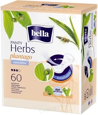 Прокладки гігієнічні щоденні Bella Panty Herbs plantago normal, 60 штук