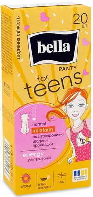 Прокладки гігієнічні щоденні Bella for Teens Energy Panty, 20 шт