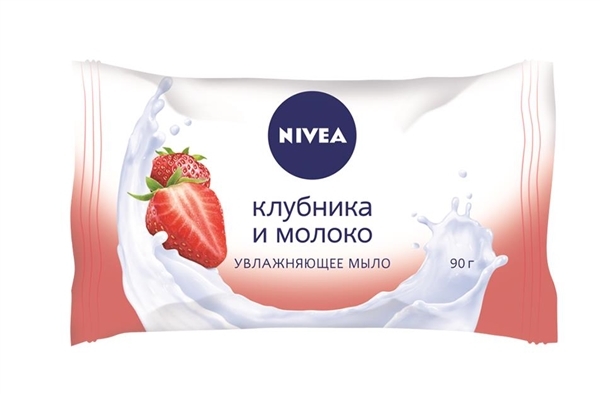 Мило Nivea Полуниця і молоко зволожуюче, 90 г