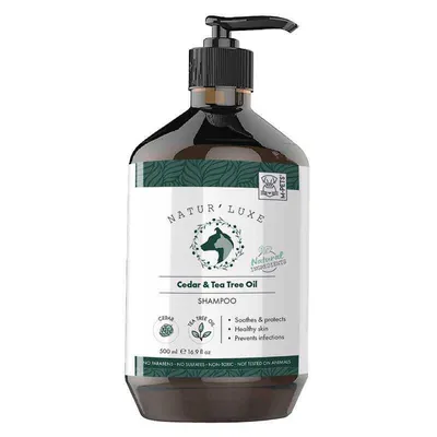 Шампунь M-Pets Natur'Luxe Cedar and Tea Tree Oil для собак усіх порід з олією кедра та чайного дерева, 500 мл