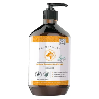 Шампунь M-Pets Natur'Luxe Sophora and Witch Hazel для чутливої шкіри собак з софорою жовтою та гамамелісом, 500 мл