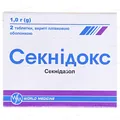Секнідокс таблетки, в/плів. обол. по 1 г №2