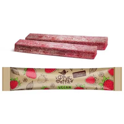 Цукерки Фрукфетта Vegan полуниця з тростинним цукром, 20 г