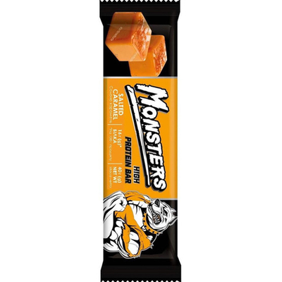 Батончик протеїновий Monsters High Protein Bar зі смаком арахісу та солоної карамелі, 40 г