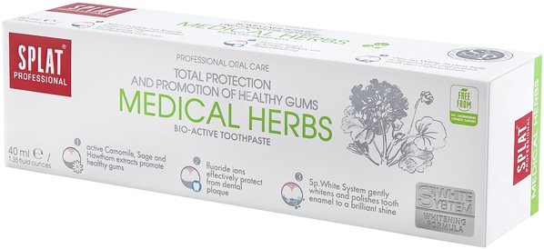 Зубная паста Splat Professional Medical Herbs Лечебные травы Compact, 40 мл