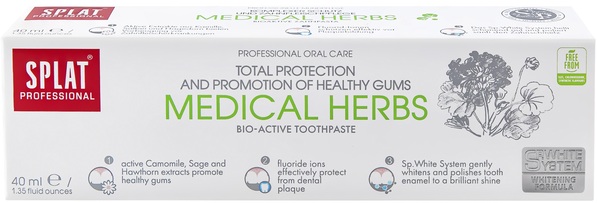 Зубная паста Splat Professional Medical Herbs Лечебные травы Compact, 40 мл