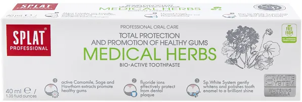 Зубна паста Splat Professional Medical Herbs Лікувальні трави Compact, 40 мл
