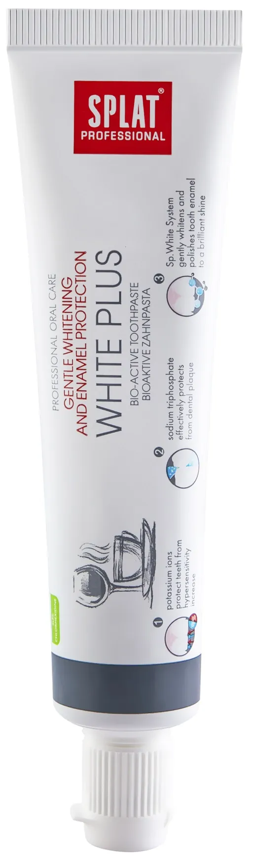 Зубна паста Splat Professional White plus Відбілювання плюс Compact, 40 мл