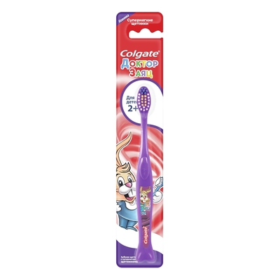 Зубна щітка Colgate Доктор заєць, для дітей, 1 штука