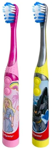 Електрична зубна щітка Colgate Barbie/Batman, дитяча