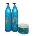 Набор Flora professional для волос (шампунь-термозащита 1 л, бальзам-кондиционер 1 л, маска-термозащита 500 мл)