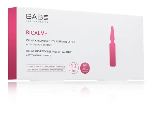 Ампули-концентрат Babe Laboratorios Ampule Solution Bicalm+ для усунення проявів куперозу та подразнень на шкірі, 10 шт х 2 мл