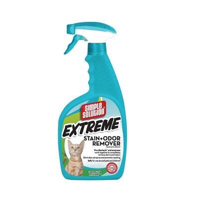 Средство для нейтрализации запахов и удаления стойких пятен Simple Solution Extreme Stain & Odor Remover, 945 мл