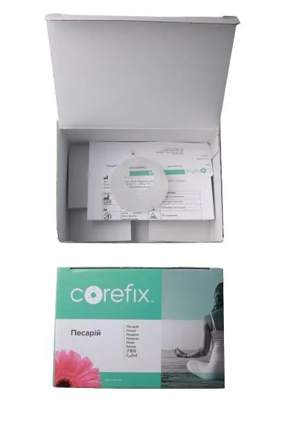 Песарій силіконовий акушерський Corefix цервікальний перфорований, 70/21/35 мм