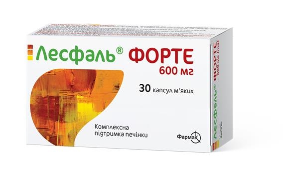 Лесфаль Форте капсули по 600 мг №30