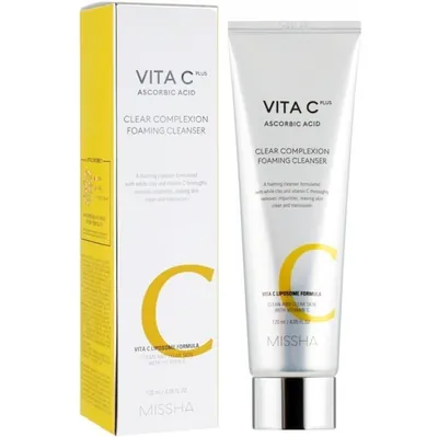 Пінка для вмивання Missha Vita C Plus Clear Complexion очищаюча, 120 мл