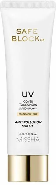 Сонцезахисний крем Missha Safe Block RX Cover Tone Up Sun SPF50+, 50 мл