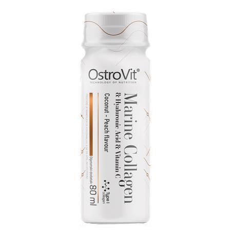 Коллаген морской OstroVit Marine Collagen Shot кокос и персик, 20 шот по 80 мл