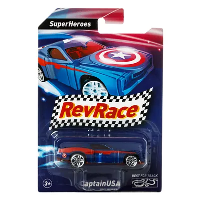 Іграшка RevRace автомобіль супергерої КапітанСША