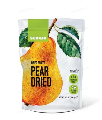 Сухофрукти SERGIO Dried Fruits сушена груша, 100 г