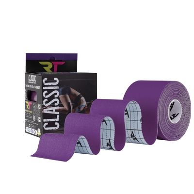 Кинезио тейп REA TAPE Classic 5 см х 5 м, фиолетовый