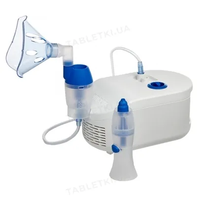 Інгалятор Omron C102 Total (NE-C102-E) 2-в-1 компресорний і назальний душ