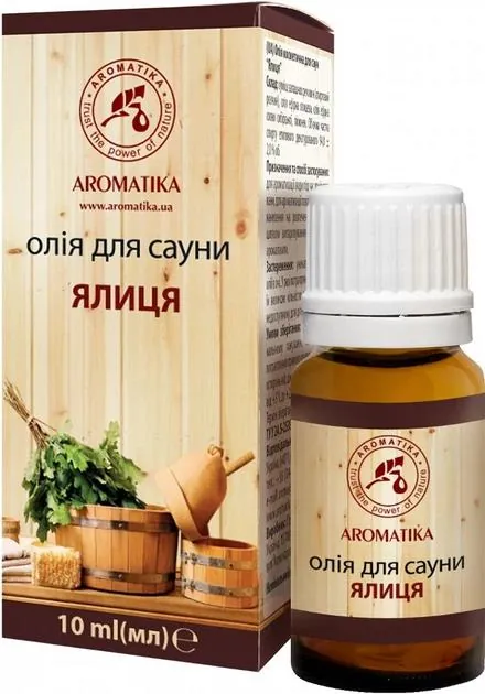 Олія косметична Ароматика для лазні та сауни Ялиця, 10 мл