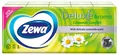 Хусточки паперові Zewa Deluxe Aroma Ромашка 3 шари, 10 шт х 10 уп