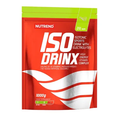 Ізотонік Nutrend Iso Drinx зелене яблуко, 1000 г