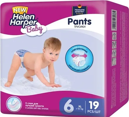 Підгузки-трусики Helen Harper Baby Pants XL 16+ кг, 19 шт