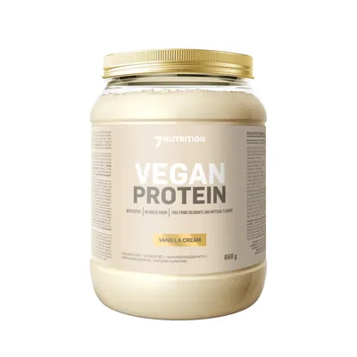 Протеїн рослинний змішаний 7Nutrition Vegan Protein ванільний крем, 660 г