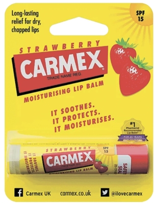 Бальзам для губ Carmex SPF15 со вкусом Клубники, 4,25 г стик