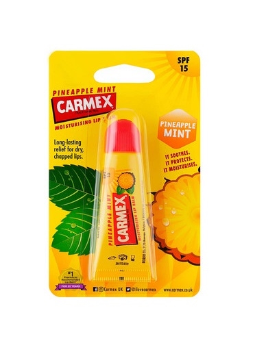 Бальзам для губ Carmex SPF15 со вкусом Ананаса и Мяты, тюбик, 10 г