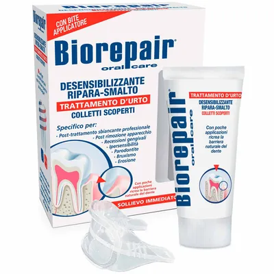 Гель зубний Biorepair Десенситайзер відновлюючий, комплект з капою, 50 мл