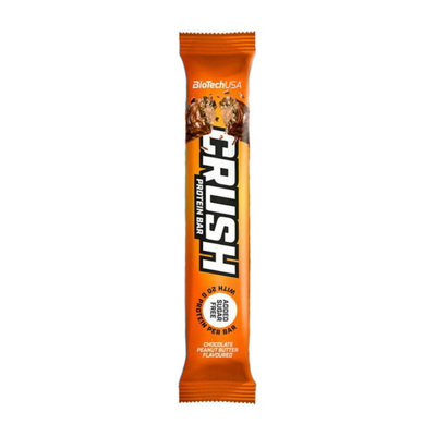 Батончик протеїновий Biotech Crush protein bar chocolate peanut butter, 64 г