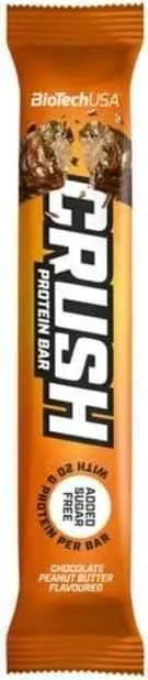 Батончик протеїновий Biotech Crush protein bar шоколад-арахісове масло, 64 г