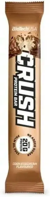 Батончик протеїновий Biotech Crush protein bar печиво та крем, 64 г