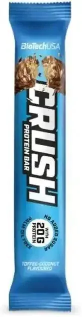 Батончик протеїновий Biotech Crush protein bar тоффі-кокос, 64 г