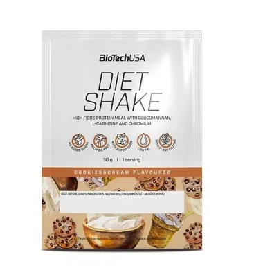 Протеїн сироватковий концентрат Biotech Diet Shake печиво та крем, 30 г