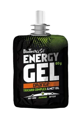 Енергетик BioTech Energy Gel PRO, апельсин, 60 г : інструкція +