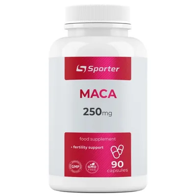 Стимулятор тестостерону Sporter Maca 250 мг, 90 капсул