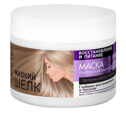 Маска Dr.Sante Рідкий шовк Відновлення та живлення, 300 мл