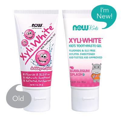 Зубна паста-гель NOW Kids Xyli White Bubblegum дитяча, 85 г