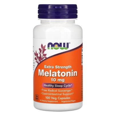 Мелатонин NOW Melatonin 10 мг веганские капсулы №100