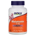 Мелатонин NOW Melatonin 3 мг веганские капсулы №180
