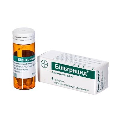 Більтрицид таблетки, в/плів. обол. по 600 мг №6 у флак.